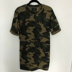 Camo T-shirt dress